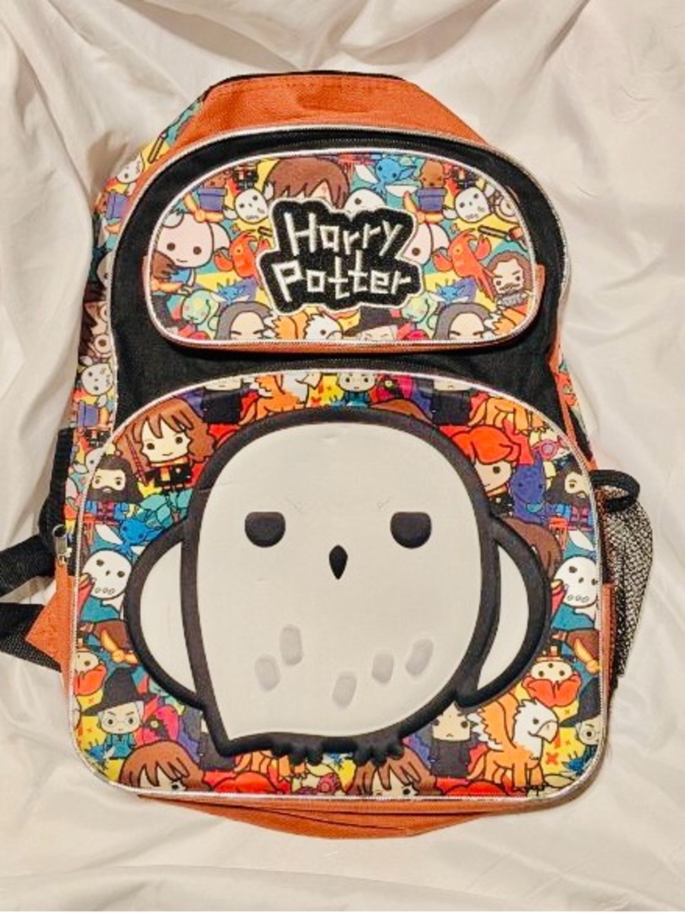 Harry Potter Owl Cartoon Backpack - Orange Multi